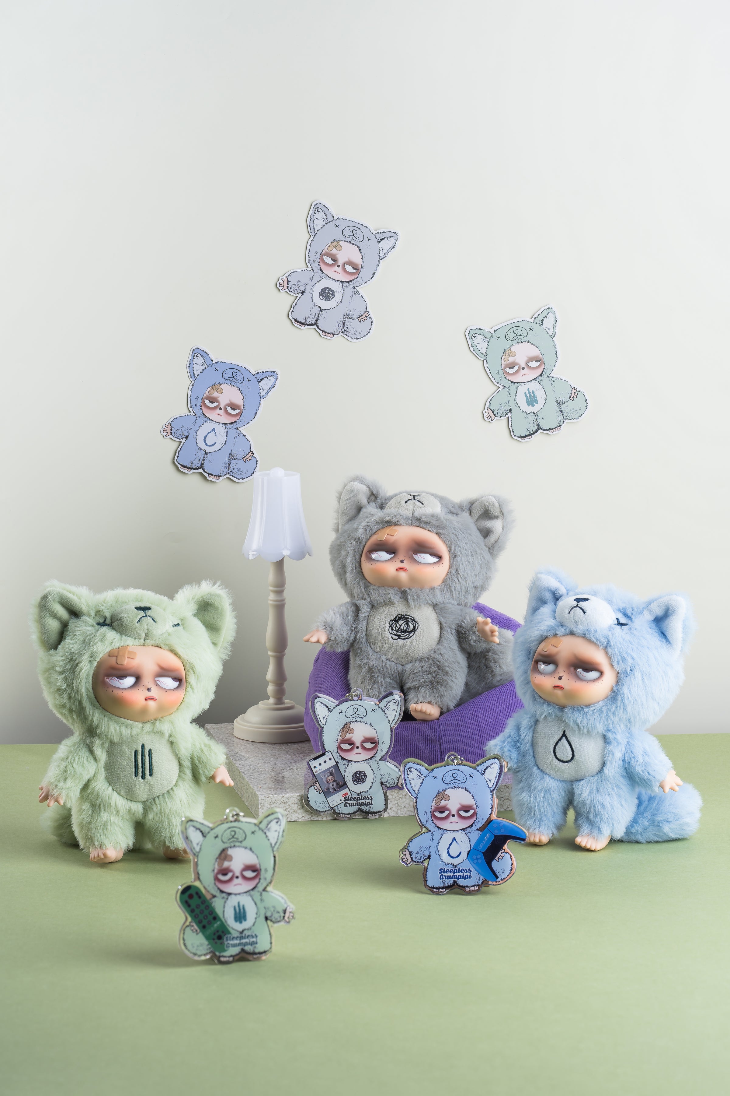 Sleepless Grumpipi アソートBOXESシークレット可能性有 Blind Box-Sleepless Grumpipi Plush | CuddleCloud